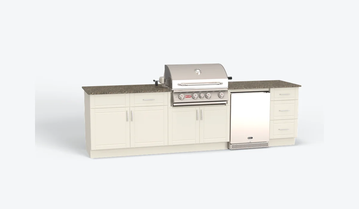 Bull Charleston 10 ft DuraBull outdoor kitchen, Dune